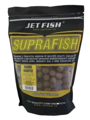 Aktuální Jet Fish Boilie Supra Fish 1 kg 2+1 - Squid Scopex 24 mm