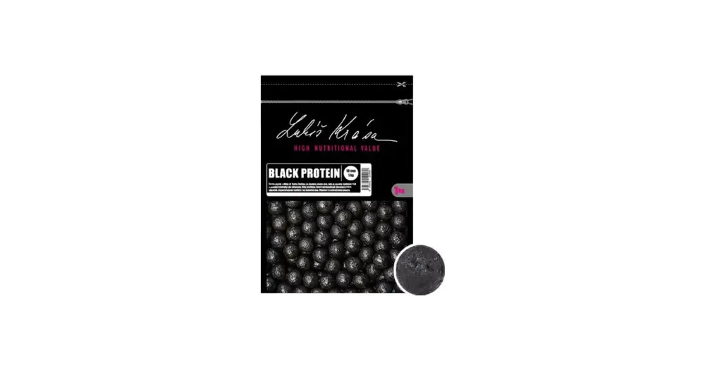 LK Baits Boilie Lukáš Krása Black Protein-1 kg 20 mm Časově Omezené