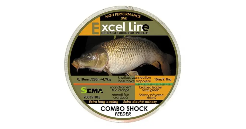 Hit Sezóny Sema Vlasec Combo Shock Feeder Oranžová 300 m-Průměr 0,18 mm / Nosnost 4,9 kg