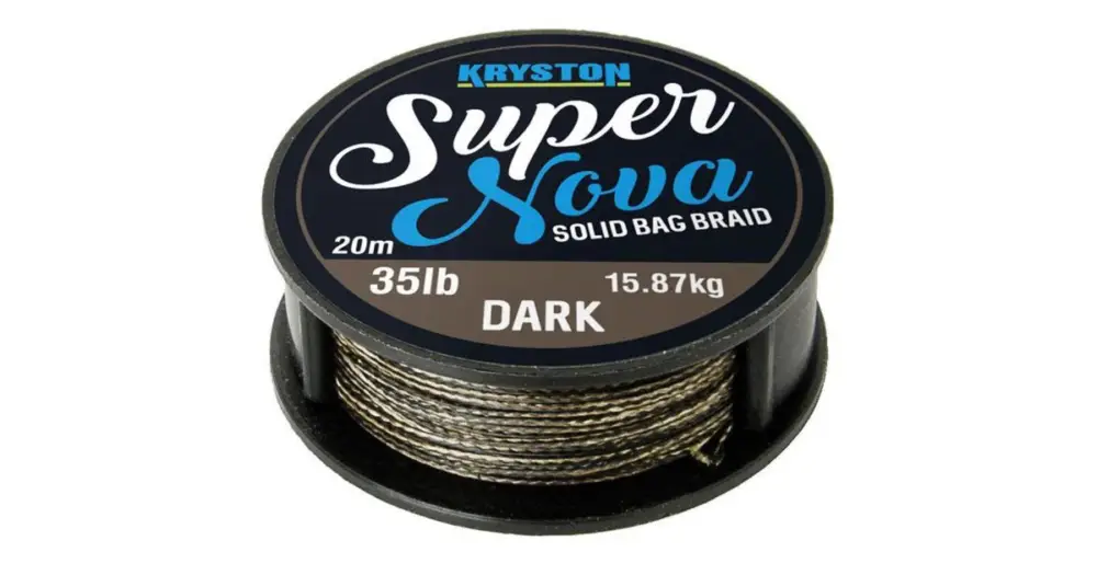 Kryston Návazcová Šňůrka Super Nova Solid Braid Černá 20 m-Nosnost 35 lb Dokud Zásoby Vydrží