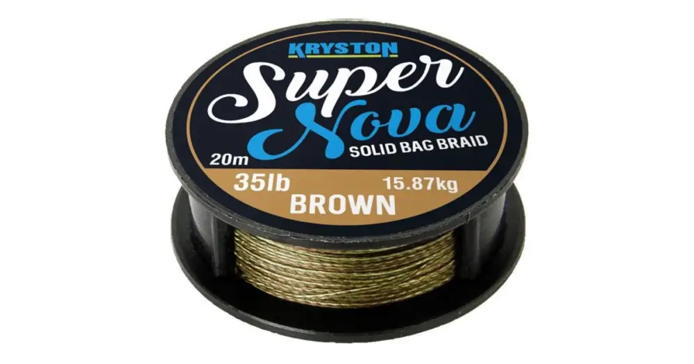 Super Cena Kryston Návazcová Šňůrka Super Nova Solid Braid Písková 20 m-Nosnost 35 lb