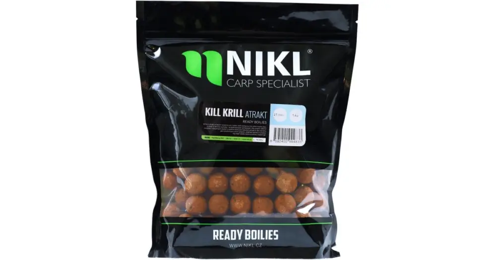 Nikl Hotové boilie Kill Krill Atrakt - 1 kg 24 mm Bezpečná Platba