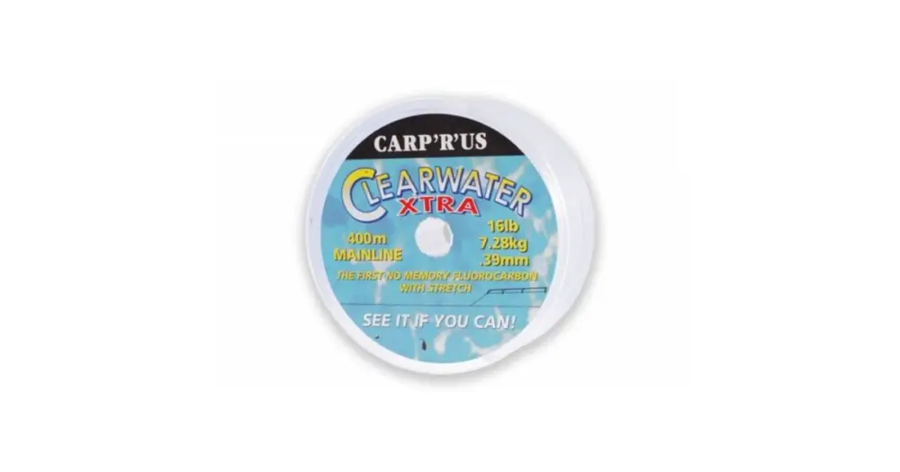 Carp´R´Us Clearwater XT fluorocarbon Čirý 400 m-Průměr 0,39 mm / Nosnost 16 lb Ihned K Objednání