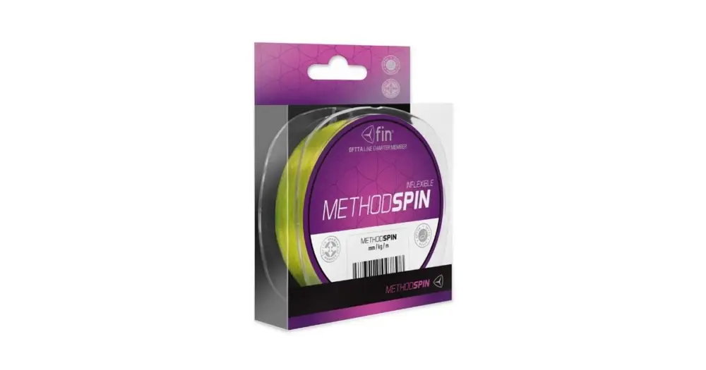 Fin Vlasec Method Spin Fluo Žlutá 5000 m-Průměr 0,30 mm / Nosnost 16,9 lb Sleva