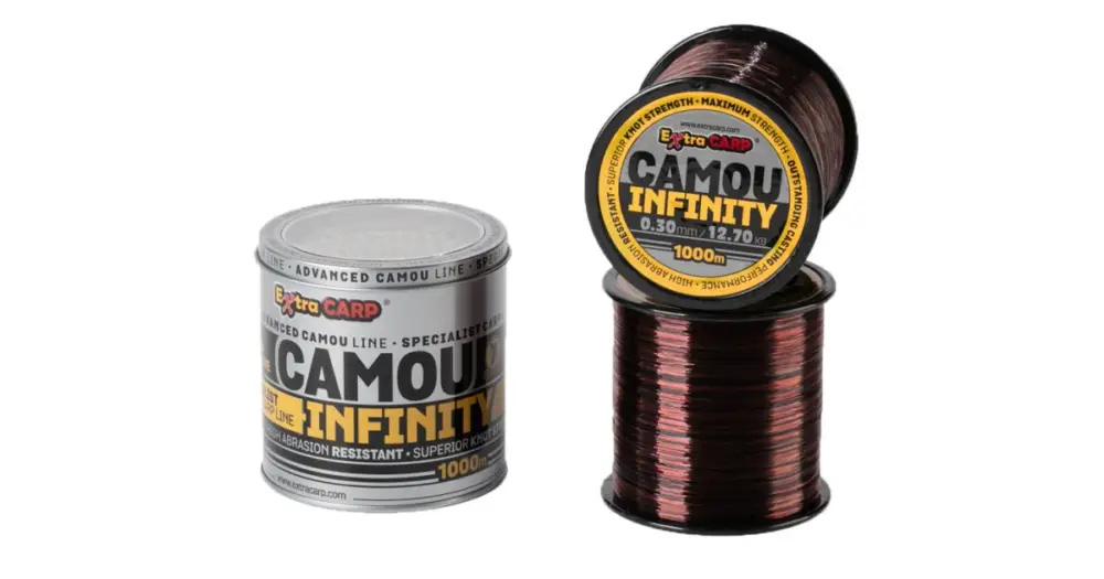 Extra Carp Vlasec Infinity Camou 1000 m-Průměr 0,30 mm / Nosnost 12,7 kg Výprodej