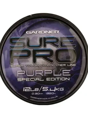 Zlevněný Gardner Vlasec Sure Pro Purple Special Edition Fialová-Průměr 0,35 mm / Nosnost 6,8 kg / Návin 1030 m