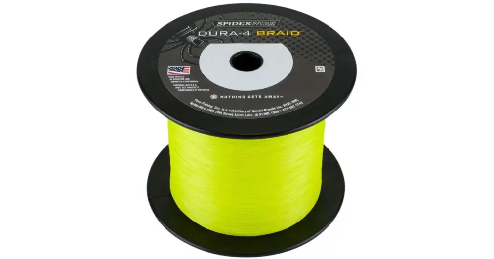 Autentický Spiderwire Splétaná Šňůra DURA4 Yellow-Průměr 0,35 mm / Nosnost 35 kg