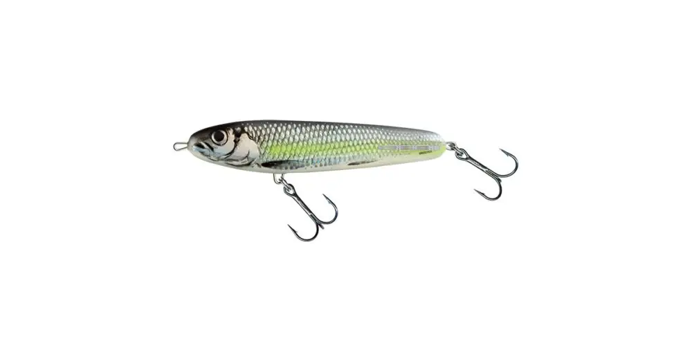 Salmo Wobler Sweeper Sinking Silver Chartreuse Shad-10 cm 19 g Ověřený