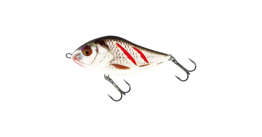 Salmo Wobler Slider Sinking Wounded Real Grey Shiner-12 cm 70 g Sezónní Sleva