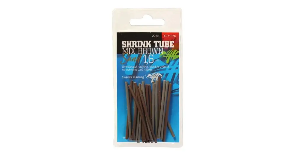 Giants Fishing Smršťovací Hadičky Mix Hnědá a Písková 20 ks-2 mm Tovární Cena