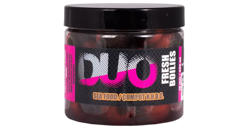 LK Baits Boilie DUO X-Tra Fresh Sea Food/Compot NHDC - 200 ml 18 mm Levný