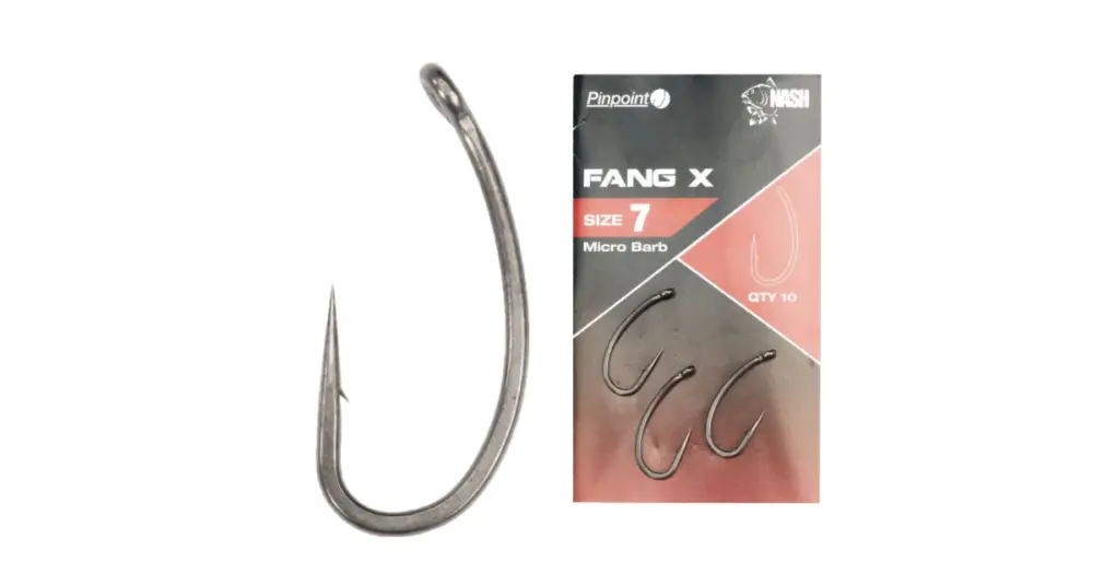 Nejlepší Volba Nash Háčky Pinpoint Fang X Micro Barbed-Velikost 8