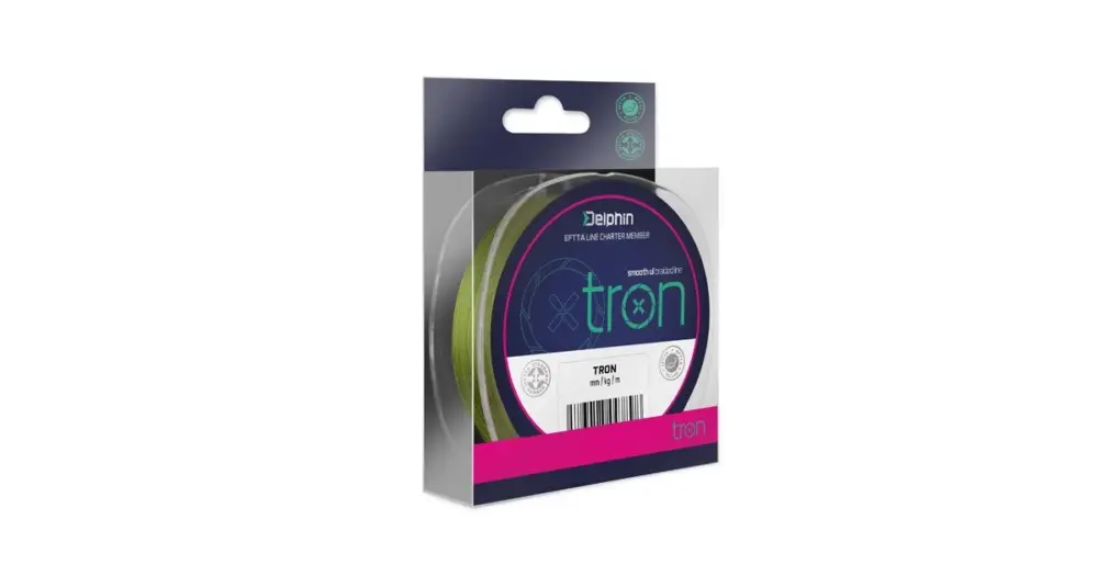 Delphin Splétaná Šňůra Tron-Průměr 0,06 mm / Nosnost 2,70 kg / Návin 1000 m Autentický