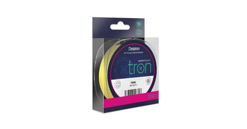 Delphin Návazcová Šňůra Tron Fluo Žlutá 20 m - průměr 0,05 mm / nosnost 2,25 kg Oblíbený