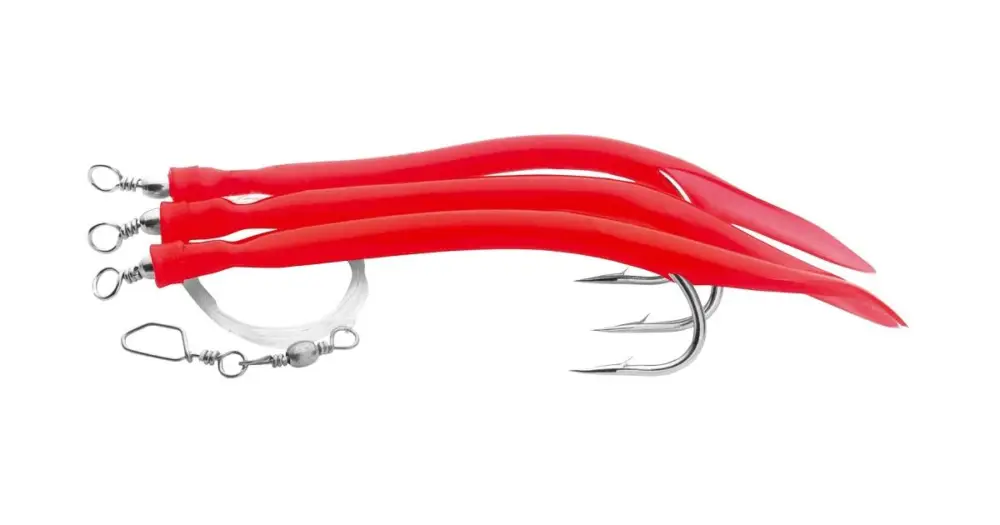 Saenger Aquantic Návazec 3er Gummi Makk System Červená 130 cm-Velikost Háčku 10/0 Jen Po Omezenou Doba