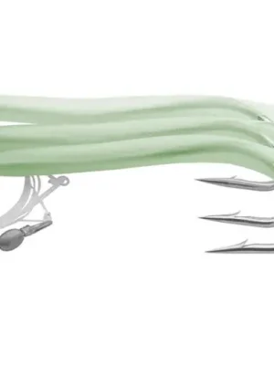 Akční Nabídka Saenger Aquantic Návazec 3er Gummi Makk System Zelená 130 cm-Velikost Háčku 4/0