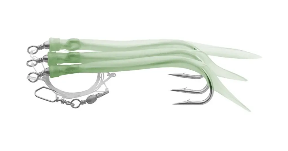 Akční Nabídka Saenger Aquantic Návazec 3er Gummi Makk System Zelená 130 cm-Velikost Háčku 4/0