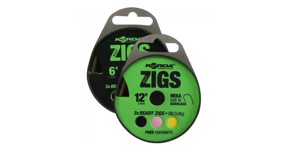 Korda Návazec Ready Tied Zig Rig S Protihrotem 3 ks - 240 cm Doprava Zdarma