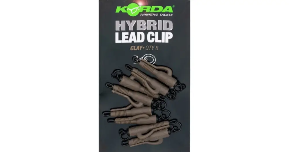 Super Cena Korda Závěsky Hybrid Lead Clips 8 ks - Clay
