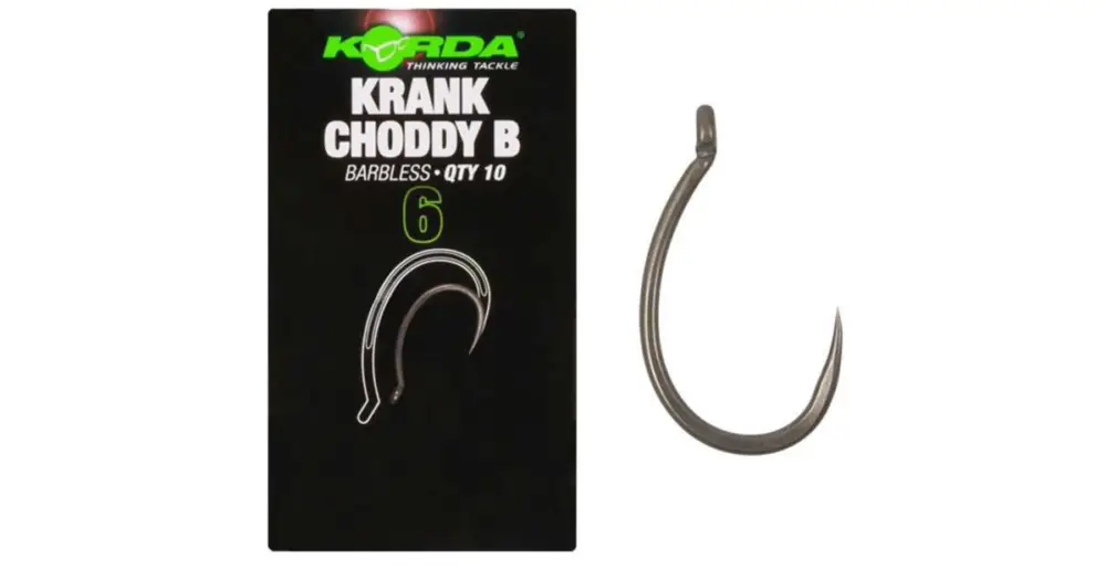 Korda Háčky Krank Choddy Hook Barbless - Velikost 4 Časově Omezené