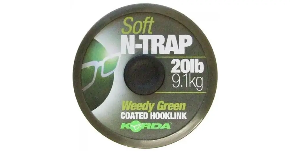 Sleva Korda Návazcová Šňůrka N-Trap Soft Green 20 m - Nosnost 20 lb / 9,1 kg