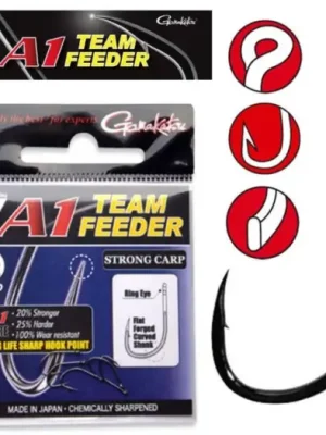 Akční Nabídka Gamakatsu Háčky A1 Team Feeder Strong Carp-Velikost 10
