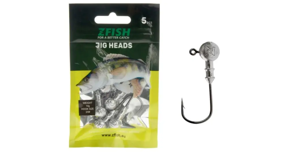 Koupit Online Zfish Jig Hlavička Jig Head 5 ks - Háček 1 - 2 g