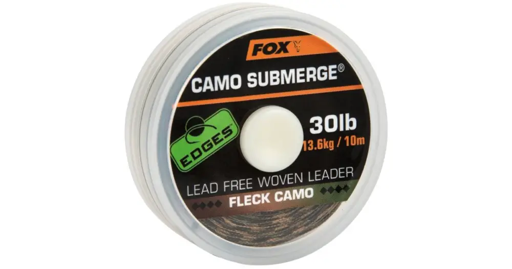 Fox Návazcová Šňůrka Edges Submerge Fleck Camo Leader 10 m-Průměr 40 lb / Nosnost 18,1 kg Must-Have