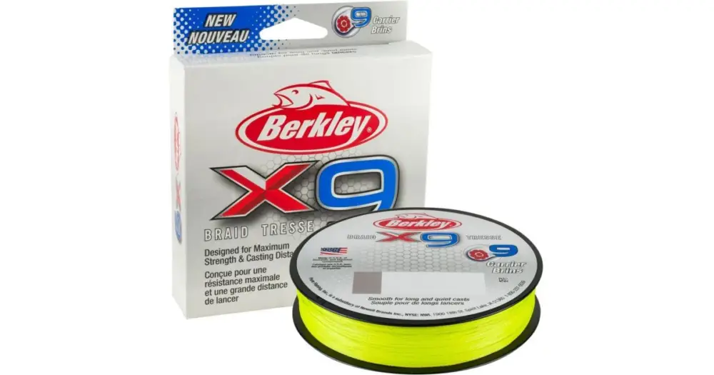 Berkley Splétaná Šňůra X9 Fluro Green 150 m-Průměr 0,17 mm / Nosnost 17 kg Jen Po Omezenou Doba