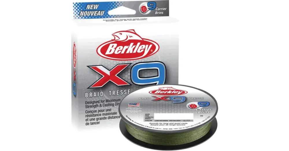 Must-Have Berkley Splétaná Šňůra X9 Low Vis Green-Průměr 0,43 mm / Nosnost 59,7 kg