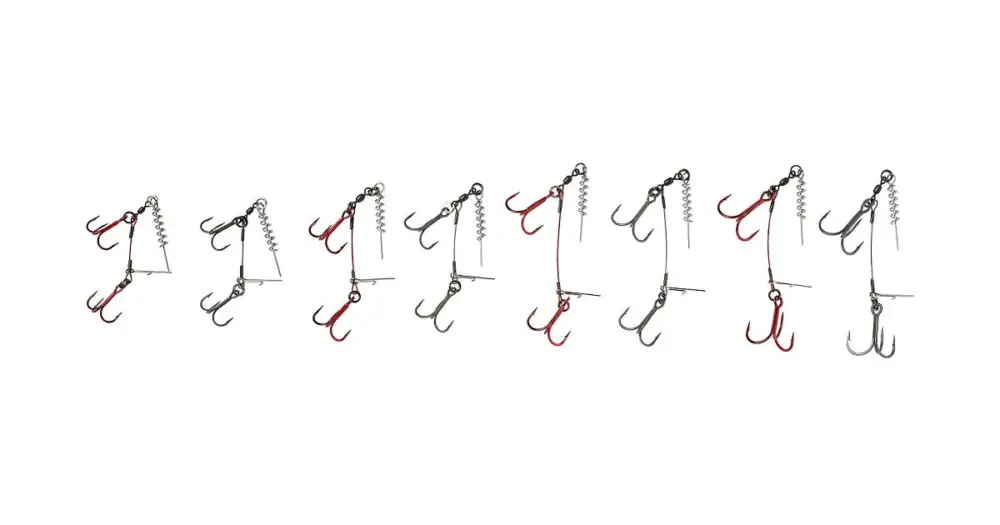 Nízká Cena Savage Gear Návazec S Trojháčky Carbon49 Corkscrew Stinger 2-Nosnost 28 Kg /Vel.Háčku 1/0