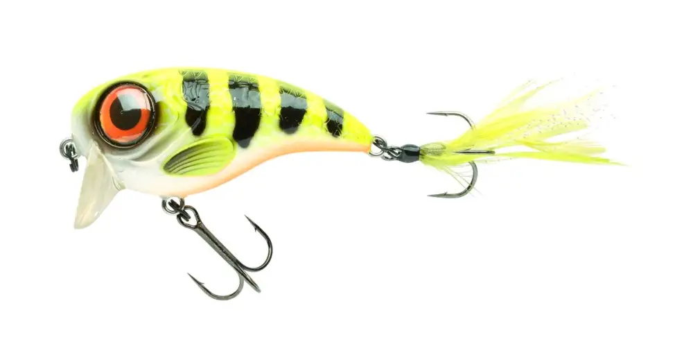 Spro Wobler Pomalu Plovoucí Fat Iris 60 Hot Perch 6 cm 17 g Autentický