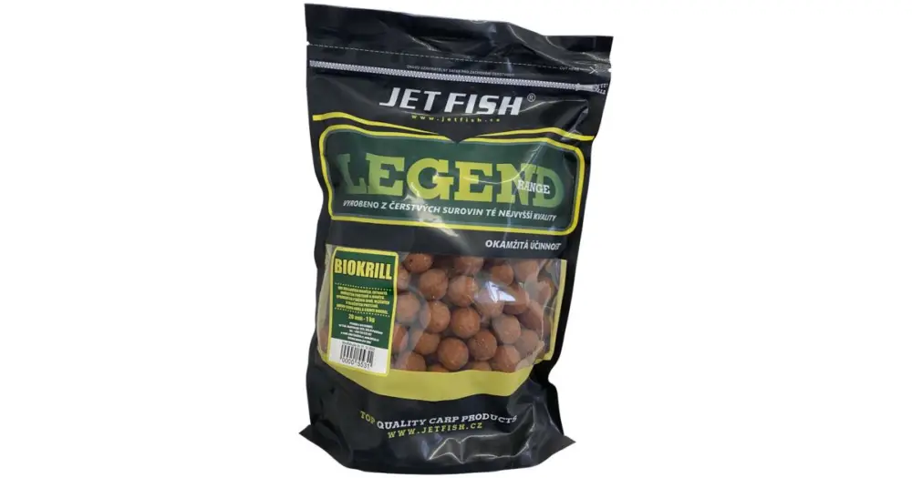 Nejlepší Volba Jet Fish Boilie Legend Range Biokrill-200 g 12 mm