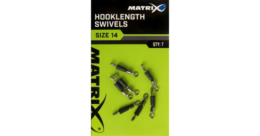 Finální Výprodej Matrix Obratlíky Hooklength Swivels 7 ks-Velikost 14