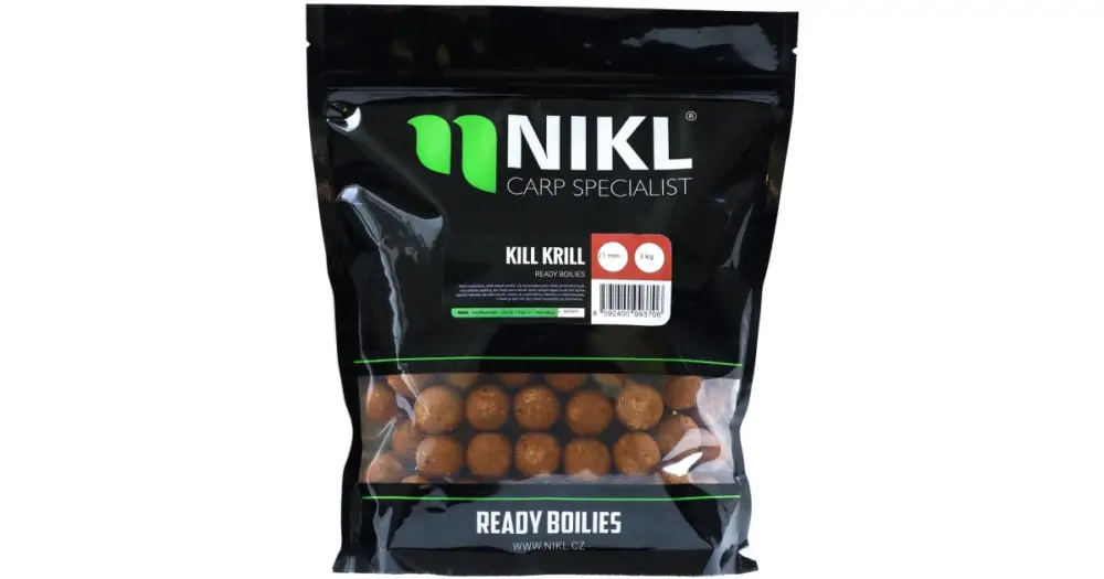 Nikl Ready boilie Kill Krill - 1 kg 30 mm Přímo Od Výrobce