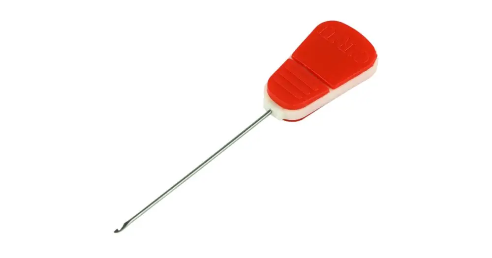 Carp ´R´ Us Boilie jehla Baiting Needle Short Clasp Needle Red Vrácení Zdarma