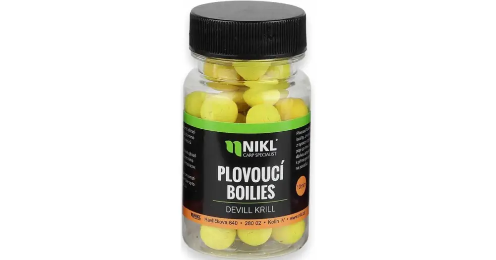 Rychlé Dodání Nikl Plovoucí boilie 10 mm 20 g-Devill Krill