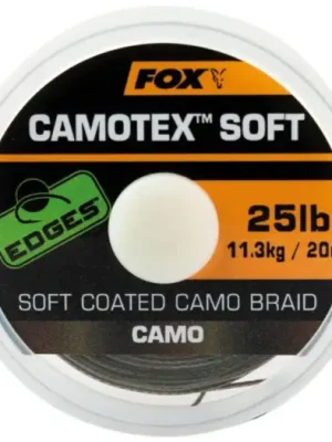 Akční Nabídka Fox Návazcová Šňůrka Edges Camotex Soft 20 m-Průměr 35 lb / Nosnost 15,9 kg