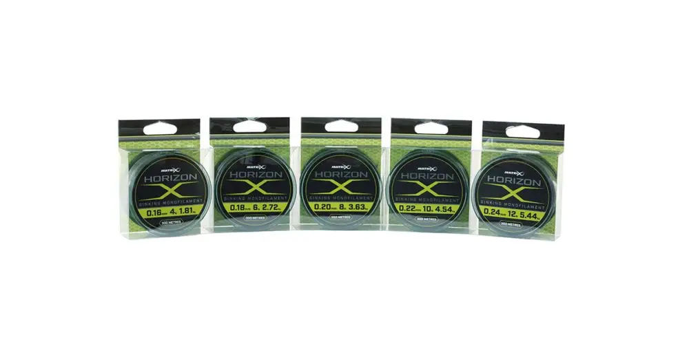 Rychlé Dodání Matrix Vlasec Horizon X Sinkibg Mono 300 m Čirá-Průměr 0,18 mm / Nosnost 2,72 kg