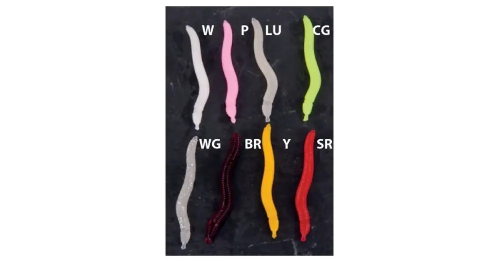 Saenger Iron Trout Nástrahy Worms 4 cm-Barva LU Top Prodej