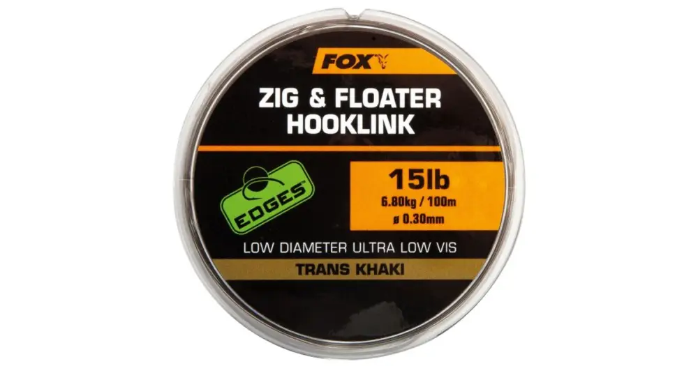 Fox Edges Zig & Floater Hooklink Trans Khaki 100 m Odeslání Ihned
