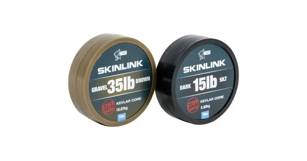 Nejlepší Volba Nash Návazcová Šňůrka potahovaná SkinLink Stiff 10 m Silt Tmavá