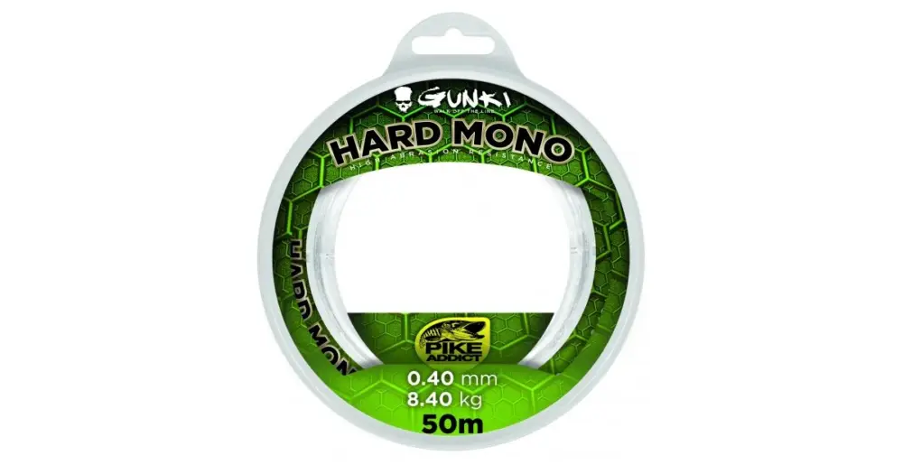 Levný Gunki Vlasec Hard Mono Čirá 50 m