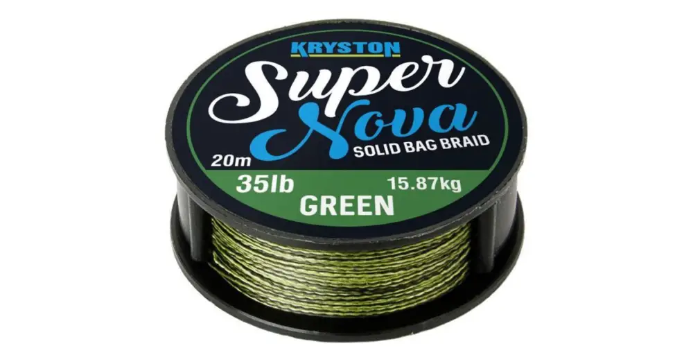 Kryston Návazcová Šňůrka Super Nova Solid Braid Zelený 20 m Výprodej