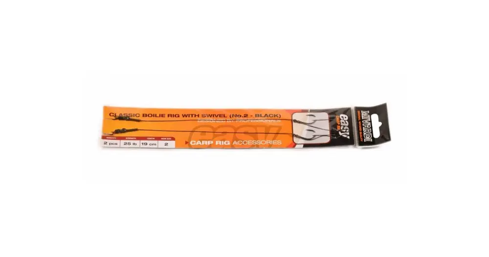 Mivardi návazec classic boilie rig easy s obratlíkem 2 kusy 25 lb Časově Omezené