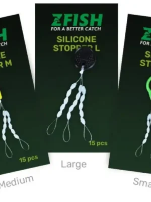 Zfish zarážky silicone stopper Čirá 15 ks Cenová Bomba