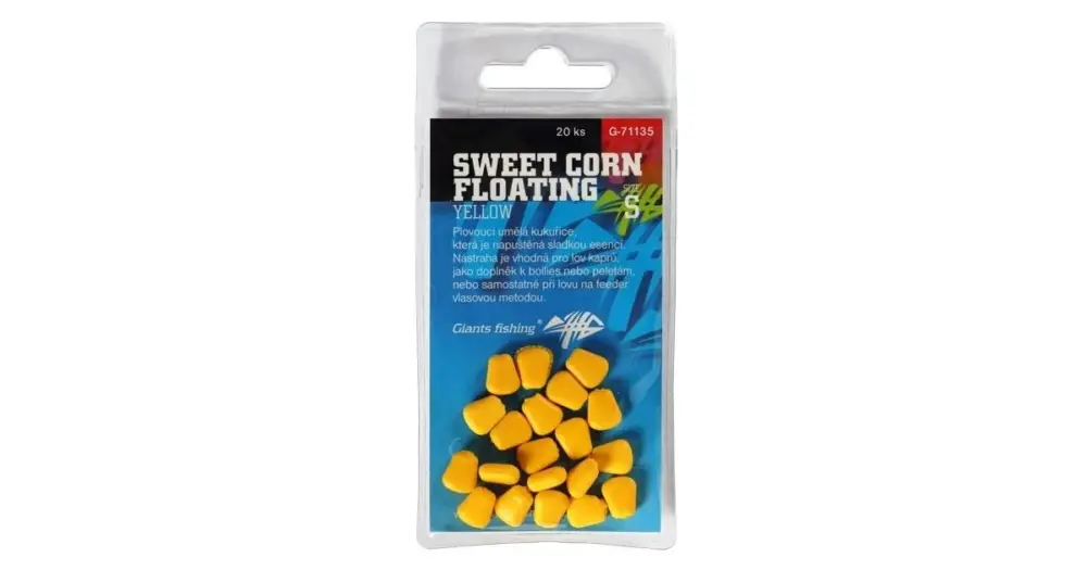 Giants Fishing Umělá Nástraha Sweet Corn Floating Yellow 20 ks-Velikost S Tovární Cena