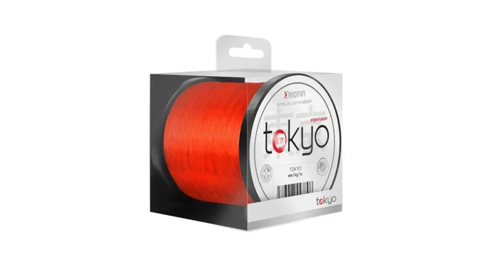 Sezónní Sleva Delphin Vlasec Tokyo Oranžový-Průměr 0,309 mm / Nosnost 16 lb / Návin 300 m