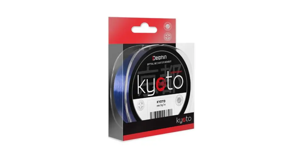 Delphin Vlasec Monofil Kyoto Modrý-Průměr 0,128 mm / Nosnost 3,4 lb / Návin 200 m Akční Cena
