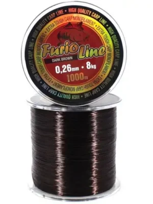 Zfish Vlasec Furio Line Hnědý 1000 m-Průměr 0,26 mm / Nosnost 8 kg Nová Kolekce